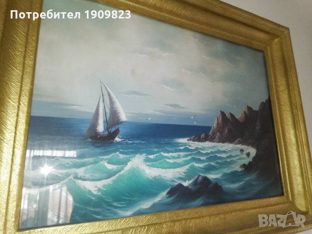 Майсторска морска картина, снимка 6 - Картини - 29569493