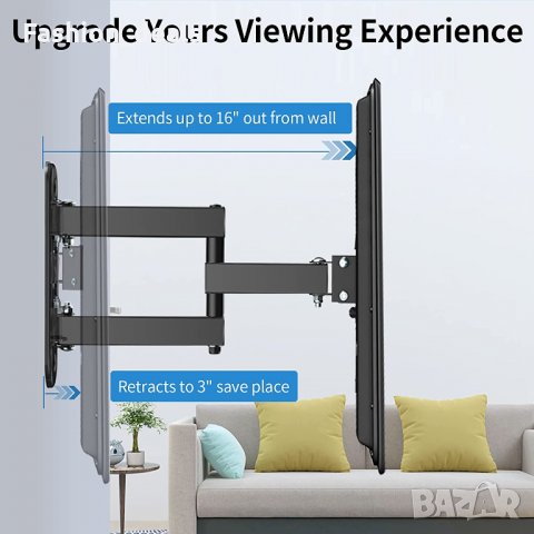 Нова стойка метална Скоба за стенен монтаж за 28-60 инча телевизор, снимка 5 - Стойки, 3D очила, аксесоари - 34397947