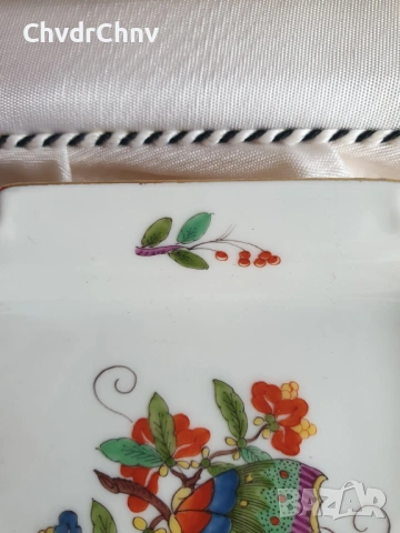 2бр Meissen чинии 10см/Майсен порцеланова чиния в кутия, снимка 5 - Други - 53950087