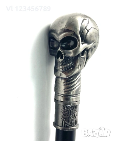 Бастун Череп, със скрит кинжал (РЕПЛИКА 1815) -, снимка 6 - Ножове - 50760026