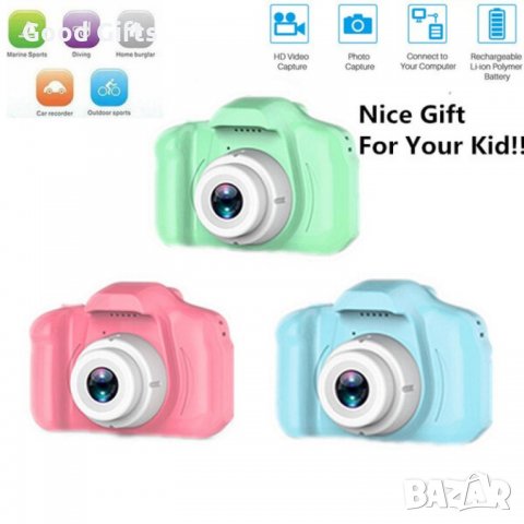 ДЕТСКИ ФОТОАПАРАТ За Снимки И Видеозапис, снимка 7 - Други - 35486494