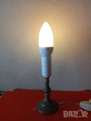 Винтидж настолна лампа, снимка 4 - Настолни лампи - 54244426