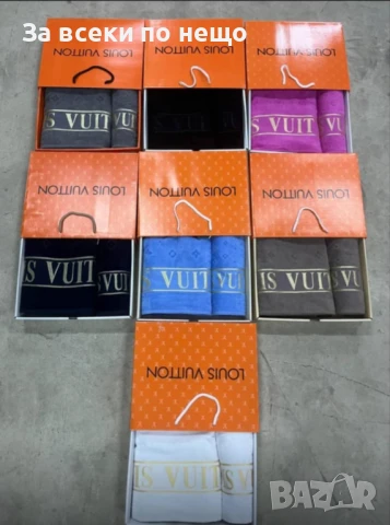 Louis Vuitton Луксозни Хавлии - 2бр. в кутия - Налични Различни Цветове Код VF36