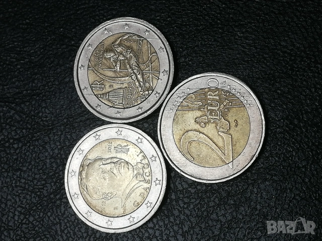 3 юбилейни монети от 2 евро, снимка 5 - Нумизматика и бонистика - 49716189
