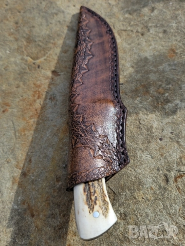 Ръчно изработен нож Еленски рог, снимка 11 - Ножове - 52323034