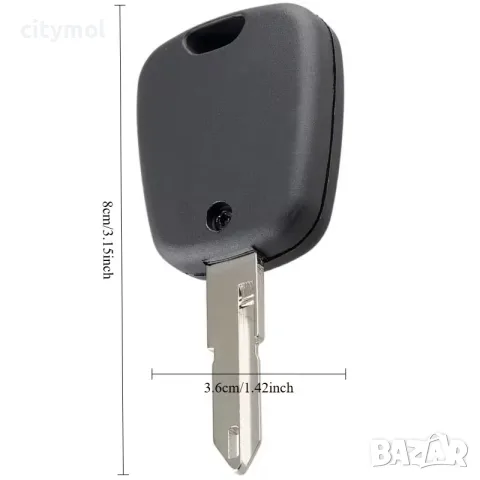 Кутийка за автомобилен ключ, за Citroen/Peugeot, 2 бутона, 2 микроключета и острие, снимка 4 - Аксесоари и консумативи - 56163711