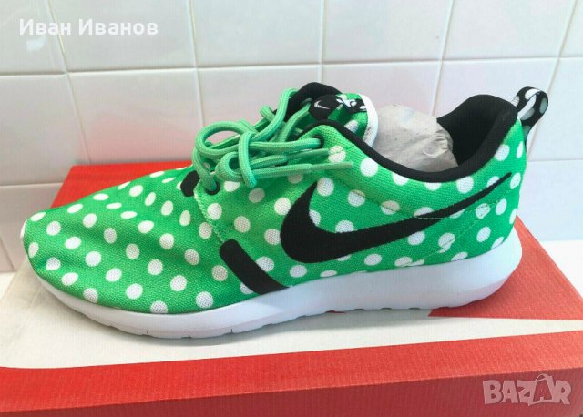 маратонки  Nike Roshe NM QS Polka Dot Pack Green номер 43,5-44, снимка 1 - Маратонки - 37443271