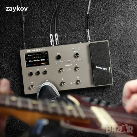 Педал за китара SONICAKE Matribox II Pro Expression Multi-Effects, 240+ вградени китарни ефекти, снимка 6 - Друга електроника - 49769922