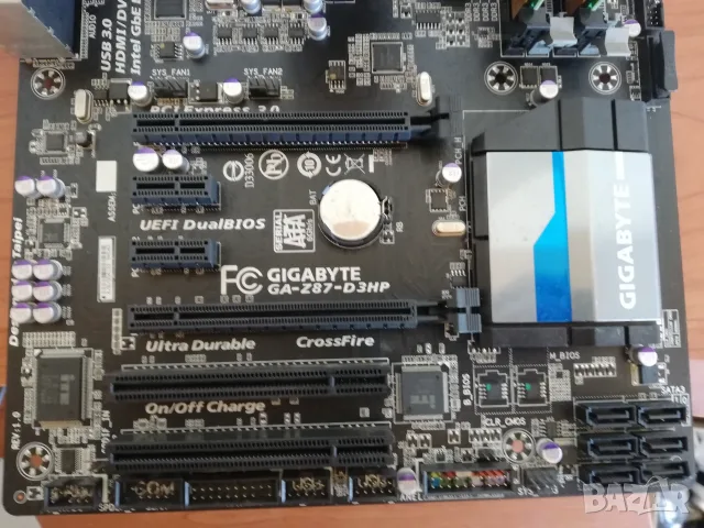 Gigabyte GA-Z87-D3HP + Intel Core i5 4670k + 4GB RAM Elixir, снимка 4 - Дънни платки - 56126480