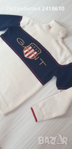 Gant  Wool Knit Turtleneck Mens Size 2XL НОВО! ОРИГИНАЛ! Мъжко Вълнено Поло - Пуловер!, снимка 2 - Пуловери - 52399828