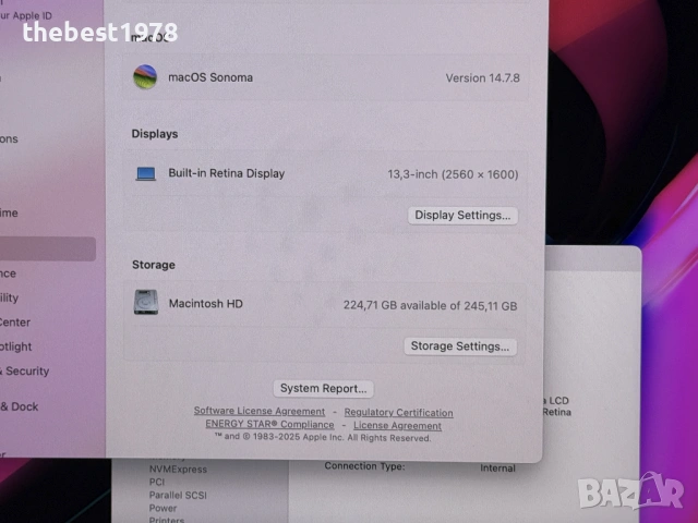 MacBook Pro 13 M2`8 CPU/10 GPU/8GB RAM/256GB SSD/Full Pack, снимка 8 - Лаптопи за работа - 53342220