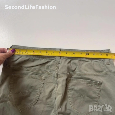 Дамски панталон Pepe Jeans London Portobello, размер 29/29, цвят каки, снимка 2 - Панталони - 53109235