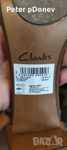 Дамски сандали на ток Clarks, снимка 2 - Сандали - 51207856