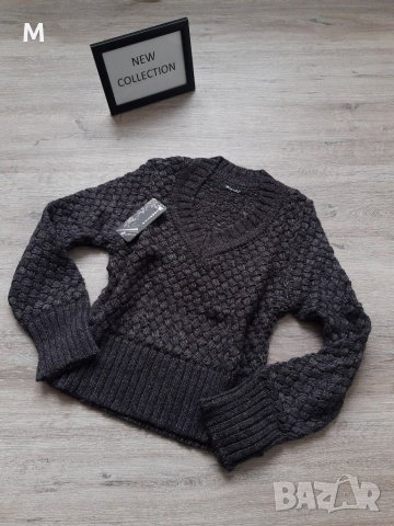 Нова колекция дамски пуловер в тъмен графит на намаление, снимка 1 - Блузи с дълъг ръкав и пуловери - 30362558