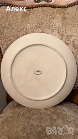 Голяма тортена коледна чиния, 33см Germany, снимка 4 - Чинии - 52536086