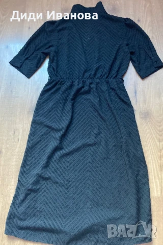 Дамска черна рокля, снимка 2 - Рокли - 51182810