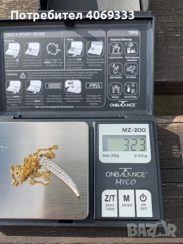 Златно колие с висулка 3.23гр 9к , снимка 2 - Колиета, медальони, синджири - 50833062