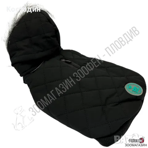 Яке за Куче/Коте - с Качулка - 7 размера - Lane - Черна разцветка - Freedog