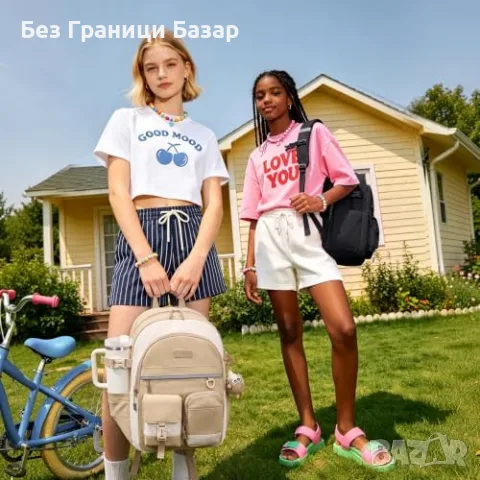Нова Раница за момиче LOVEVOOK 15.6 лаптоп училище пътуване плюшен аксесоар, снимка 7 - Раници - 55777784