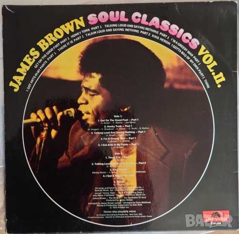 Грамофонни плочи James Brown – James Brown Soul Classics, снимка 4 - Грамофонни плочи - 39974585