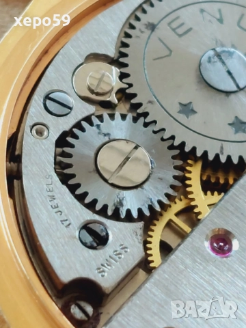 Мъжки часовник''Cortebert''VENUS машина,отлично състояние,1970 година, снимка 4 - Мъжки - 52503222