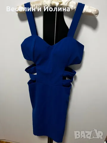 Страхотна синя рокля , снимка 2 - Рокли - 48948375