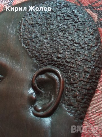 Стара африканска АБАНОСОВА фигура БАРЕЛЕФ ПАНО Ръчна МАЙСТОРСКА ХУДОЖЕСТВЕНА ТРАДИЦИОННАработа 40559, снимка 5 - Антикварни и старинни предмети - 42314758