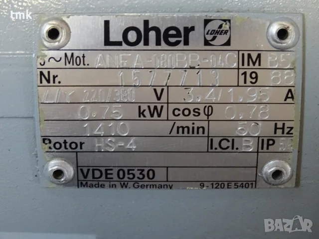 вариаторен мотор редуктор STÖBER R27-2210-075-4 Variable Gear Motor 0.75kW, снимка 10 - Резервни части за машини - 55920592