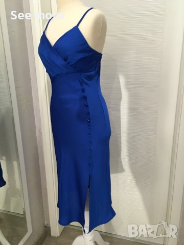 Сатенена рокля Made in Italy S, снимка 4 - Рокли - 54239752