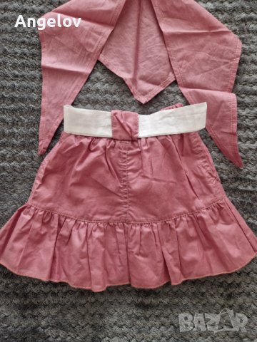 Бебешка пола, р-р 74 и аксесоар за глава, снимка 3 - Бебешки рокли - 44708873