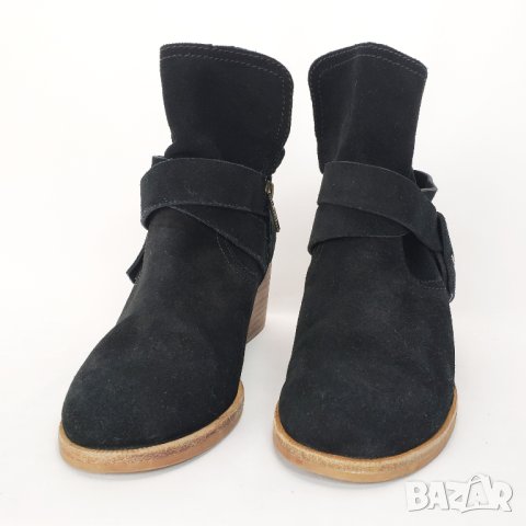 UGG Elora Оригинални Кожени Боти Ботуши Велур Естествена Кожа 37, снимка 5 - Дамски боти - 38737321