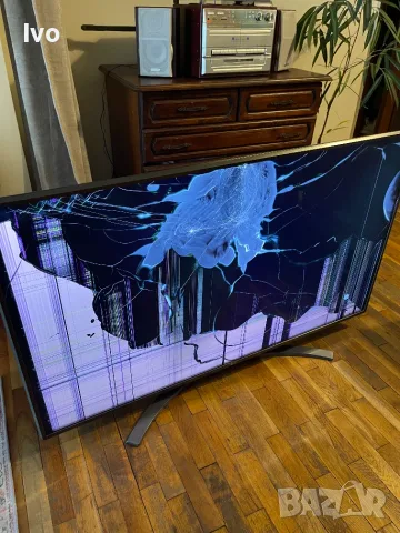 Smart TV - 50" LG 4K 50UN81003LB - счупен дисплей