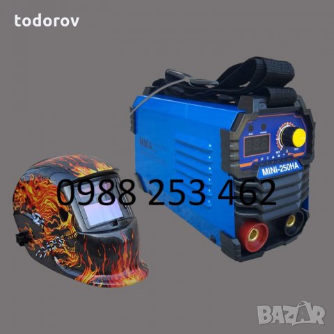 НОВО 250А МАХ Мини 2,5 кг Електрожен инверторен 4м кабели с дисплей НА, снимка 3 - Други машини и части - 27348739