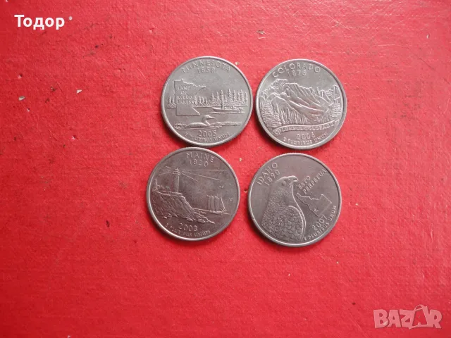 Четвърт долар quarter dollar 1, снимка 2 - Нумизматика и бонистика - 56235495