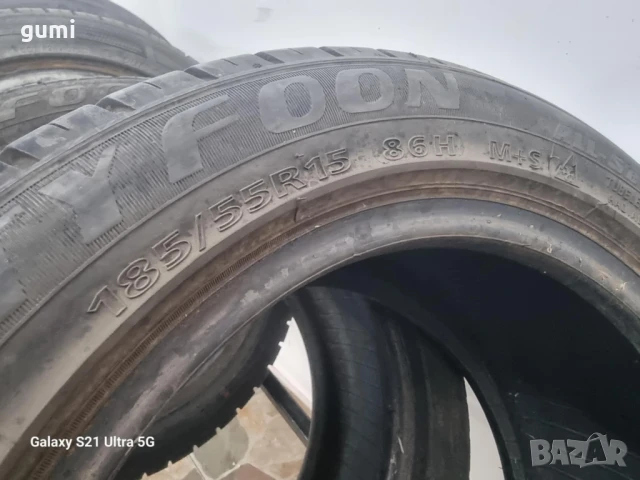 2бр всесезонни гуми 185/55/15 TYFOON L03580 , снимка 4 - Гуми и джанти - 51300128