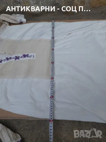 Соц Стара Ленена Риза Нощница., снимка 12 - Антикварни и старинни предмети - 48912927