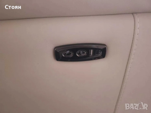 Дизайнерски светло кремав кожен диван тройка с ел релакс механизъм, снимка 11 - Дивани и мека мебел - 51955098