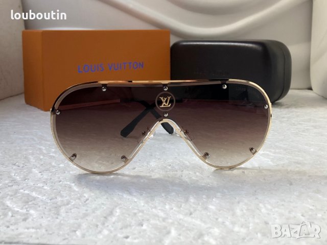Louis Vuitton 2023 висок клас мъжки слънчеви очила маска, снимка 1 - Слънчеви и диоптрични очила - 39000147