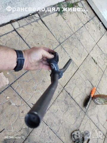 Кормило 28.6 с лапа за велосипед колело bontrager , снимка 2 - Части за велосипеди - 51437236