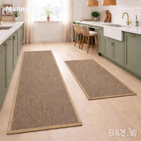 Комплект от 2 броя противоплъзгащи кухненски килими, снимка 2 - Аксесоари за кухня - 53377477