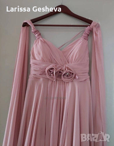 Страхотна рокля от естествен шифон за бал, сватба, парти