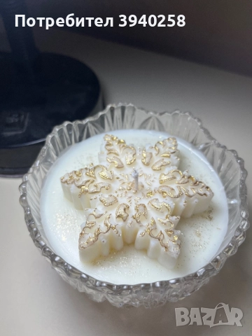 Коледни соеви свещи, снимка 14 - Ръчно изработени сувенири - 52352793