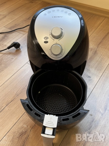 Еър фрайър/ Фритюрник с горещ въздух Crown CAF-3013- 3.5L (с кутия), снимка 2 - Фритюрници - 55779937