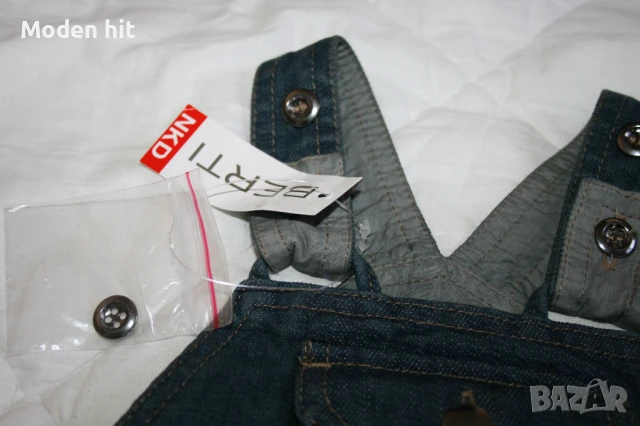 NKD - нов /с етикет/ дънков гащеризон за момче, размер 6-9 м., снимка 6 - Бебешки гащеризони - 50753704