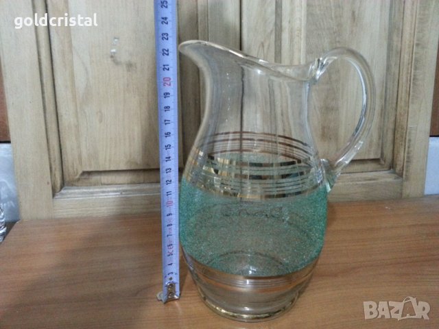 Стъклена кана , снимка 5 - Антикварни и старинни предмети - 38738762