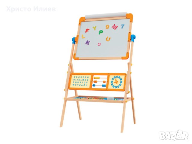 Детски образователен статив за рисуване с магнитна дъска и аксесоари, снимка 2 - Рисуване и оцветяване - 42310088