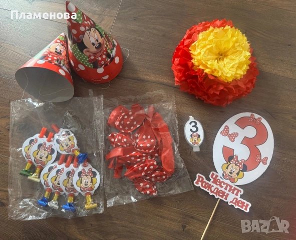 Украса Мини Маус + рокля Мини 3 г., снимка 4 - Други - 54082826