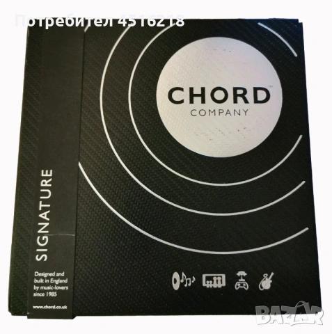 Продавам RCA кабел - Chord Signature Tuned ARAY Analogue 1m., снимка 3 - Други - 53154666