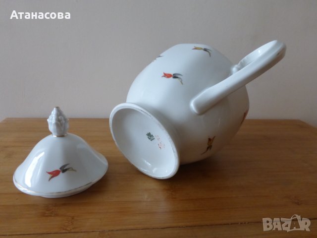 Немски порцеланов чайник КРМ 1940 г, снимка 7 - Аксесоари за кухня - 42798132