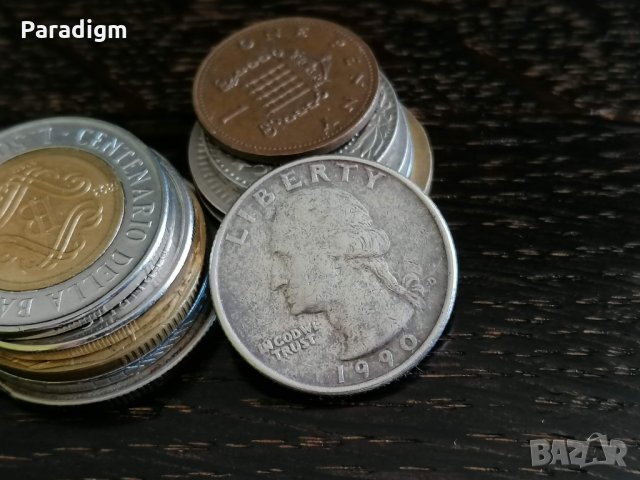 Монета - САЩ - 1/4 (четвърт) долар | 1990г., снимка 2 - Нумизматика и бонистика - 34101026